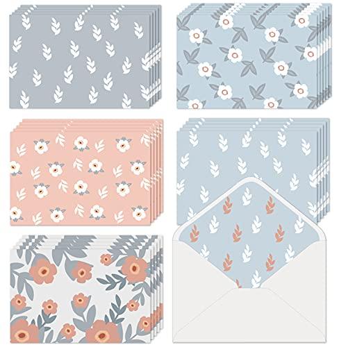 Blank Cards with Envelopes All Occasion 30-Blank Note Cards with Envelopes & Stickers | 4” x 6” Blank Greeting Cards Stationary Cards set | Assortment of Colored Stationary Plain Greeting Cards. - SHOP NO2CO2