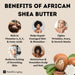 New Pure African White Ivory Shea Butter 5Lbs Premium 100% Natural Virgin RAW Organic Grade A Unrefined Ghana Skin Beauty Care Face Body Hair Scalp Non GMO Natural Karite - SHOP NO2CO2