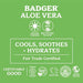 Badger Aloe Vera Gel for Sunburn Relief, Fair Trade & Organic After Sun Care, Pure Cooling Soothing Aloe Vera Gel for Face & Skin, Hypoallergenic & Unscented, 4 fl oz - SHOP NO2CO2