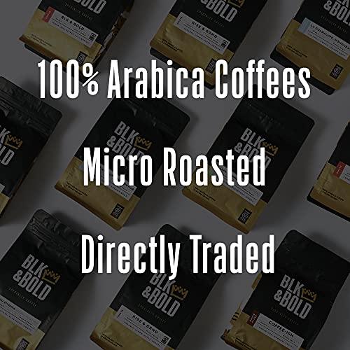 BLK & Bold Brighter Days Coffee | Light Roast | Fair Trade & Micro-Roasted | Certified Kosher | Black Owned Business | 100% Arabica | Whole Bean | 12 oz Bag - SHOP NO2CO2