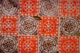 Tile pattern block printing stamp made of wood in square shape, intricate pattern fabric stamp from India for eco friendly sustainable gift - SHOP NO2CO2