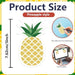 48 Pieces Pineapple Style Sticky Notes Self-Adhesive Summer Pineapple Design Note Pads Hawaii Pineapple Sticky Memo Notes for Reminder Stationery Studying School Office Home Supplies - SHOP NO2CO2