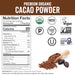 Viva Naturals Organic Cacao Powder, 8 oz - Unsweetened Cocoa Powder With Rich Dark Chocolate Flavor, Perfect for Baking & Smoothies - Certified Vegan, Keto & Paleo, Non-GMO & Gluten-Free, 227 g - SHOP NO2CO2