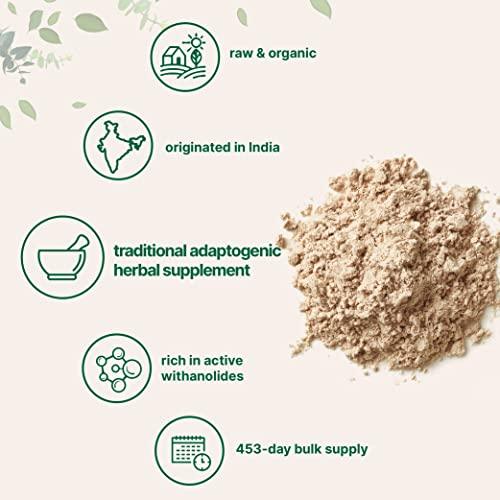 Micro Ingredients Organic Ashwagandha Root Powder | 2 Pound, No Filler, No Additives, Highly Purified | Active Withanolides, Adaptogenic Ayurvedic Herbal Supplements, No GMO, Gluten Free, India Origin - SHOP NO2CO2