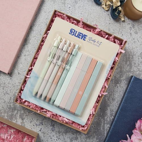 Aesthetic Highlighters and Gel Pens With Soft Ink And Tip, No Bleed Dry Fast Easy to Hold, for Bible Journaling Planner Notes School Office Supplies 10 pack (Pastel) - SHOP NO2CO2