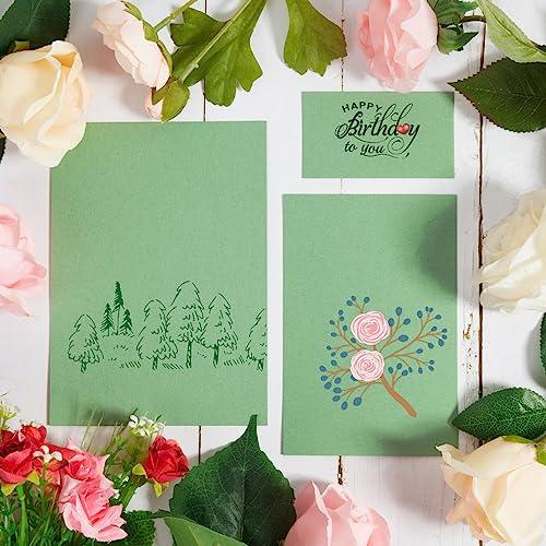 50 Sheets Blank Cardstock Paper 250 GSM Thick Heavy Cards Stock for DIY Art Projects, Card Making, Postcards, Greeting Cards, Birthday Party, Wedding Invitation (Sage-Green, 5x7 inches) - SHOP NO2CO2