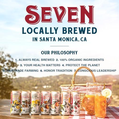 SevenTeas Roadtrip Variety Pack, 16 OZ (Pack of 12 Cans), Organic Iced Tea and Lemonade - SHOP NO2CO2