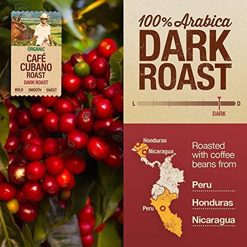 Mayorga Dark Roast Coffee 12oz Cubano Roast Coffee Bag 100% Arabica Whole Coffee Beans - Smoothest Organic Coffee - Specialty Grade, Non-GMO, Direct Trade - SHOP NO2CO2