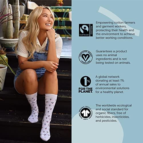 Conscious Step Men's Fair Trade Organic Cotton Crew Socks | Every Pair Helps Support our Humanitarian Partners | Gift Box - SHOP NO2CO2