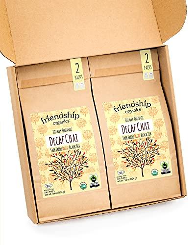 Friendship Organics Decaf Chai Tea Bags, Organic and Fair Trade 36 Count (Pack of 2) - SHOP NO2CO2