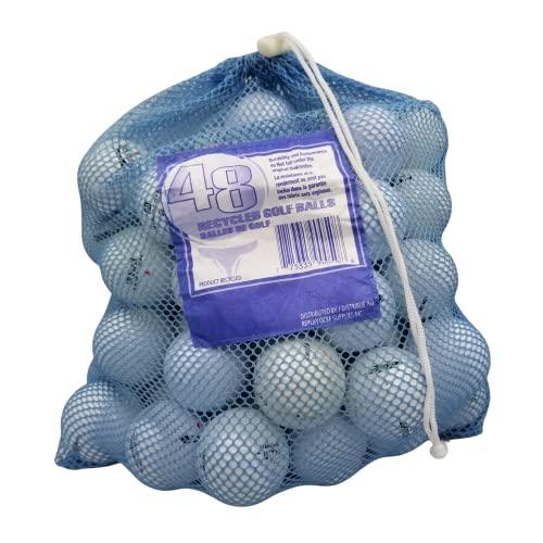 Golf Ball Planet 48 Store Line Assorted Used Recycled Golf Balls in Reusable Mesh Bag 4A/3A Condititon - SHOP NO2CO2