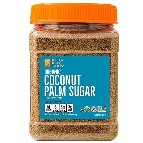 BetterBody Foods Organic Coconut Palm Sugar, Gluten-Free, Non-GMO, Low Glycemic Sugar Substitute, 1.5 lbs,24 Ounce - SHOP NO2CO2