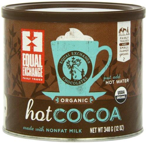 Equal Exchange Organic Hot Cocoa Mix, 12-Ounce Tins (Pack of 3) - SHOP NO2CO2