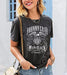 Women's Country Music Shirt Vintage Letters Graphic Music City Tshirt Tops Music Lovers Summer Vacation Shirt Tee - SHOP NO2CO2