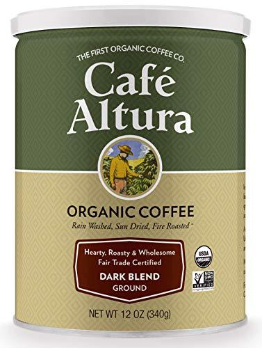 Cafe Altura Ground Organic Coffee, Fair Trade Dark Blend, 12 Ounce (Pack of 3) - SHOP NO2CO2