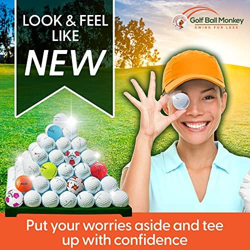 Golf Ball Monkey Cheap Recycled Golf Balls Bulk for Titleist AVX Golf Balls White/Yellow Recycled Golf Balls AVX Used Golf Balls for Men, for Women - SHOP NO2CO2