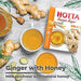 HOTTA Instant Ginger Drink With Honey Tea Hot or Cold Beverage Soothes Throat Caffeine Free High Vitamin B1 B2 B6 Real Asian Ginger, 10 Sachets - SHOP NO2CO2