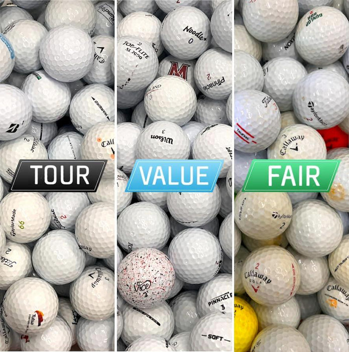 Balls - 48 Fair Condition Mix Used Golf Balls - Playable or Practice Golf Balls - Recycled Golf Balls for Men or Women - SHOP NO2CO2