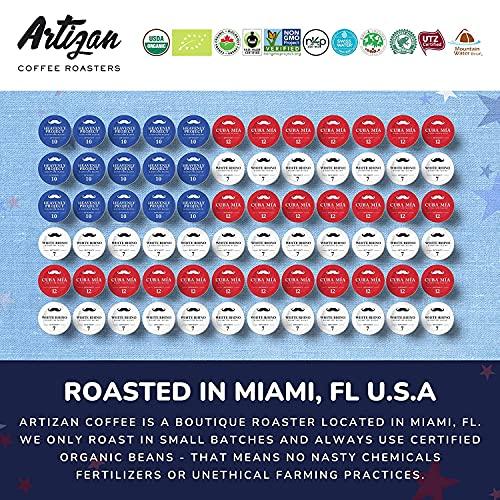 USDA Certified Organic Coffee Capsules for Nespresso Original Machines Artizan Coffee Espresso Blends Variety Non-GMO Fair Trade Kosher 80 x Compostable Biodegradable Pods… - SHOP NO2CO2