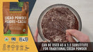 Viva Naturals Organic Cacao Powder, 1lb - Unsweetened Cacao Powder With Rich Dark Chocolate Flavor, Perfect for Baking & Smoothies, Non-GMO, Certified Vegan & Gluten-Free, 454 g - SHOP NO2CO2