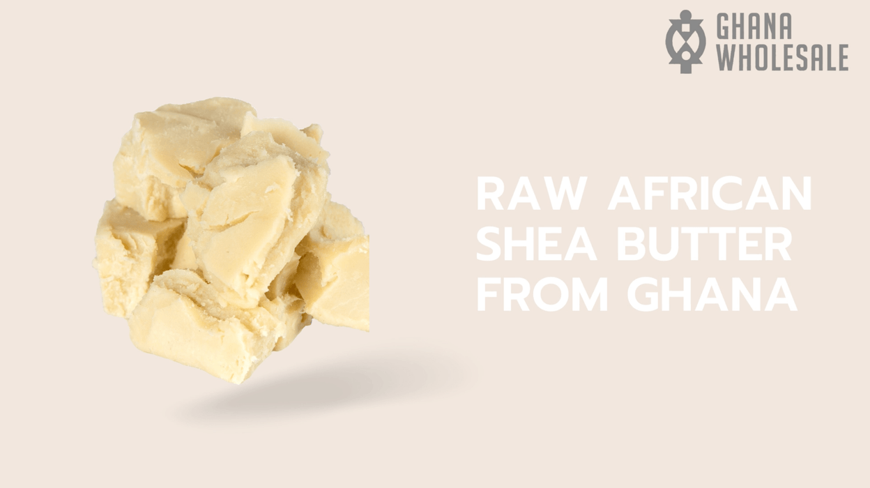 Ghana Wholesale Raw Shea Butter - Natural Skin Care for Face, Hair and Body (5 LB), 100% Pure Unrefined, African, Handmade, Organic & Fair-Trade Principles, Bulk Shea for Body Butters & Lotions - SHOP NO2CO2