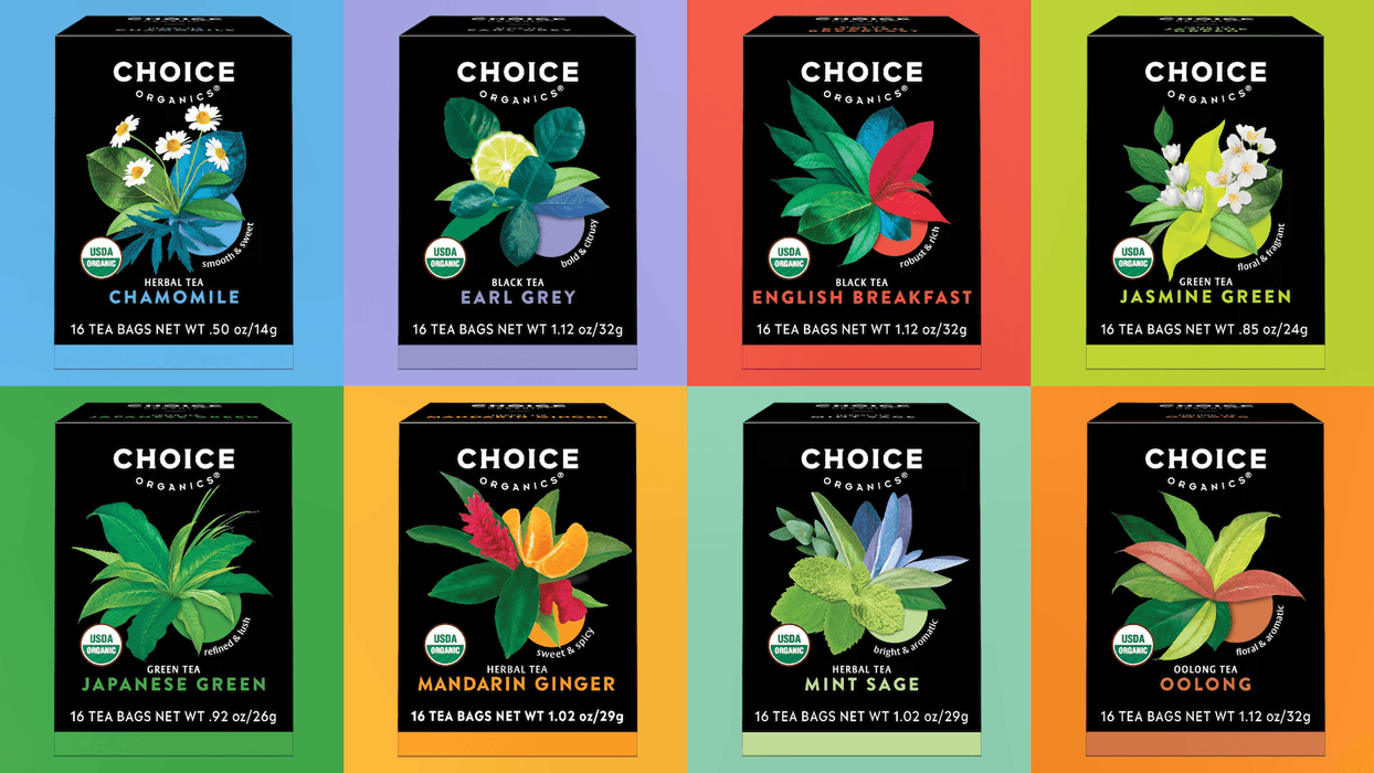 Choice Organics - Organic Decaffeinated English Breakfast Tea (1 Pack) - Fair Trade - Compostable - 16 Organic Black Tea Bags - SHOP NO2CO2