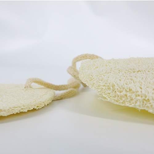 10 Pack Aimisin Natural Loofah Cleaning Pad for Dish Washing, Kitchen Scouring Pad, Household Clean Tool, Natural Loofah 100% Plant-Based Fibers, Biodegradable, Large 4.7''x6.3'' - SHOP NO2CO2