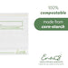 100% Compostable Food Storage Bags [Gallon 50 Pack] Eco-Friendly Freezer Bags, Resealable Bags, Heavy-Duty, Reusable, Off-White by Earth's Natural Alternative - SHOP NO2CO2