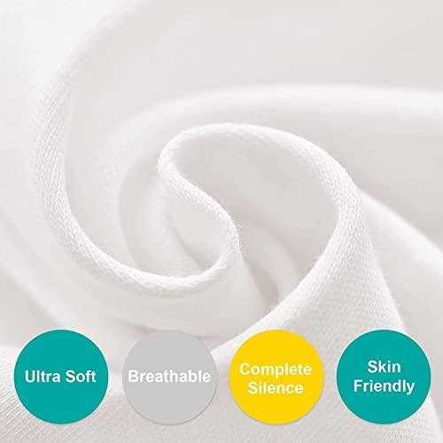 100% Cotton Bassinet Sheets Compatible with SNOO Smart, Regalo, Safety 1st, ANGELBLISS 3 in 1 Rocking and Chicco LullaGo Portable Sleeper Bassinet, 2 Pack, Ultra Soft Bassinet Sheet, White - SHOP NO2CO2