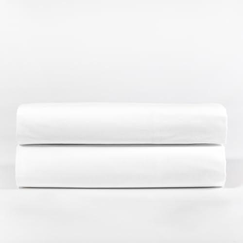 100% Cotton White Pillowcase Set, 400TC Percale Pillowcases, 2Pc King Pillowcase Set, Skin Friendly Cooling Pillowcases, Hotel Luxury Cotton Pillowcases for Christmas Gifting by Purity Home - SHOP NO2CO2