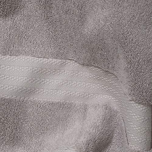 100% Organic Cotton Bath Towel Set | Bathroom Luxury Towel Set of 6 | GOTS Certified | Hotel Premium Towels | 700 GSM | 2 Bath Towel 30 x 56 | 2 Hand Towel 16 x 30 | 2 Wash Cloth 13 x 13 | Dark Gray - SHOP NO2CO2