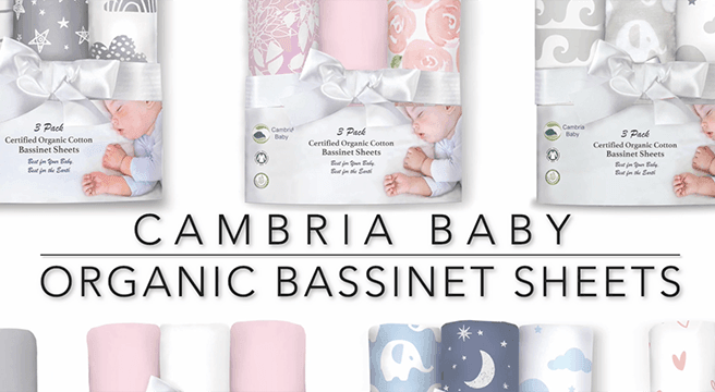 100% Organic Cotton Fitted Bassinet Sheets Fits Halo, Snoo, Graco, Dream on Me, Delta, and All Other Standard Size Bassinets. 3 Pk Adapts to Oval, Hourglass & Rectangle Shaped Bassinet Pads. - SHOP NO2CO2