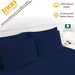 1000 Thread Count Egyptian Cotton Pillow Cases, Navy Blue King Pillowcase Set of 2, Longstaple Combed Pure Natural Cotton Pillows for Sleeping, Soft & Silky Sateen Weave Bed Pillow Cover - SHOP NO2CO2