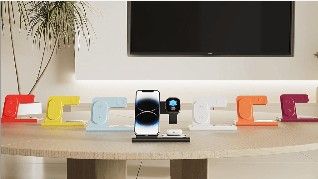 3 in 1 Foldable Charging Station for Apple Products,Fast Wireless Charger Travel Dock Adapter&Light for iPhone 15/14/13/12/11/X/XS/XR 8,iWatch Ultra2/9/Ultra/8/7/6/SE/5/4/3,Air Pods 3/2/Pro/2 (White) - SHOP NO2CO2