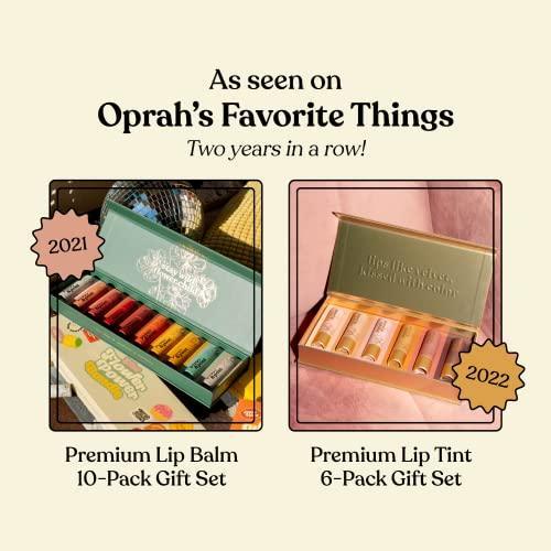 3pk in Gift Box | Poppy & Pout 100% Natural Lip Balm, Sustainable Cardboard Tubes, Handmade, Cruelty Free | Beeswax, Vitamin E, Organic Coconut Oil (Warm Flavors) - SHOP NO2CO2