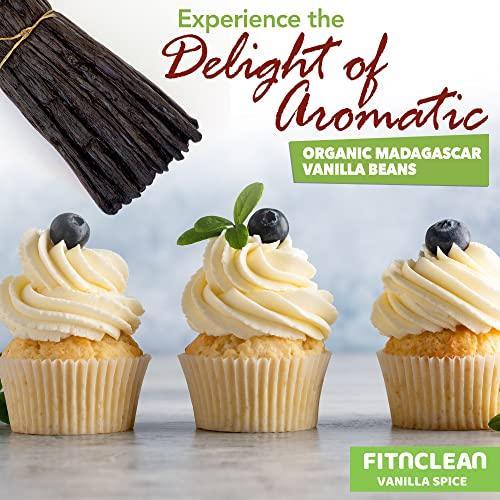 50 Organic Grade A Madagascar Vanilla Beans. Certified USDA Organic. ~5" by FITNCLEAN VANILLA. Bulk for Extract and all things Vanilla. Fresh Bourbon NON-GMO Pods - SHOP NO2CO2