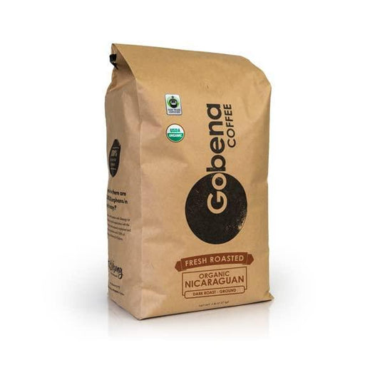 5lb Fair Trade Organic Certified Nicaraguan Ground Dark Roast Coffee, 100% Arabica Specialty Coffee, 80 ounces, 5 pounds, Bulk Coffee - SHOP NO2CO2