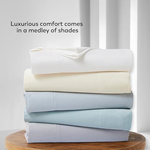 800-Thread-Count 100% Cotton Sheets, 4 Piece Set, Full Ivory Sheets, Sateen Weave, 4 Piece Hotel Luxury Supima Cotton, Ultra Soft & Silky Sheets, Elasticized Deep Pocket Lightweight Sheet Set - SHOP NO2CO2