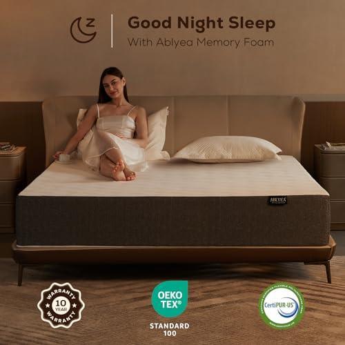 Ablyea Queen Mattress 10 Inch Gel Memory Foam Mattress in a Box - CertiPUR-US Certified/Pressure Relief/Medium Firm Queen Size Bed Mattresses - SHOP NO2CO2