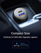 AINOPE USB C Car Charger Super Mini All Metal 36W Fast USB Car Charger PD&QC 3.0 Dual Port Car Adapter Compatible with iPhone 12/12 Pro/Max/Mini/iPhone 11/Pro/Max/XR/XS/Max/8, Galaxy S21/20/10-Silver - SHOP NO2CO2