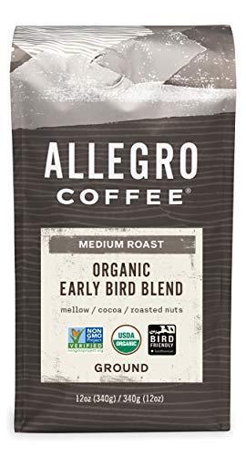 Allegro Coffee Organic Early Bird Blend Ground Coffee, 12 oz - SHOP NO2CO2