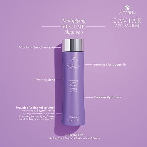 Alterna Caviar Anti-Aging Multiplying Volume Shampoo | For Fine, Thin Hair | Create Instant Volume and Thickness | Sulfate Free - SHOP NO2CO2