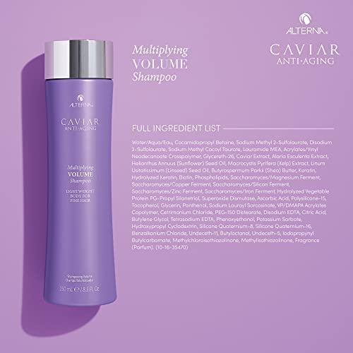 Alterna Caviar Anti-Aging Multiplying Volume Shampoo | For Fine, Thin Hair | Create Instant Volume and Thickness | Sulfate Free - SHOP NO2CO2