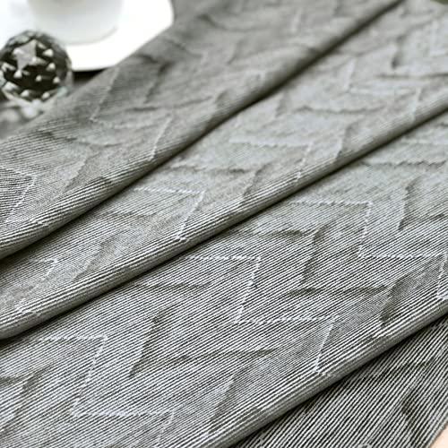 always4u Soft Embossed Velvet Chevron Pattern Drapes for Living Room Bedroom Dining Room 2 Panels 54 * 84 Inches Charcoal - SHOP NO2CO2