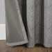 always4u Soft Embossed Velvet Chevron Pattern Drapes for Living Room Bedroom Dining Room 2 Panels 54 * 84 Inches Charcoal - SHOP NO2CO2