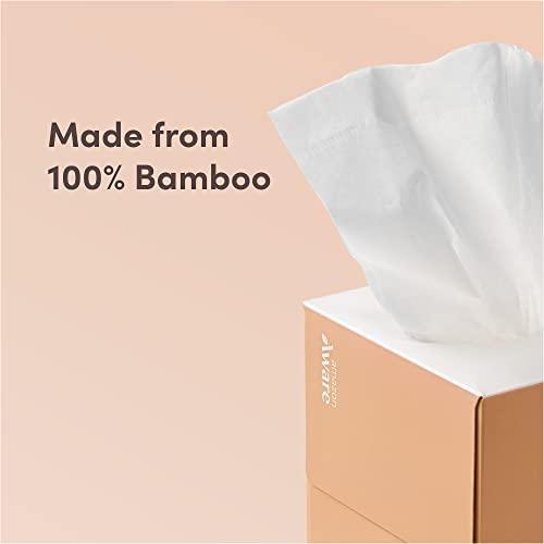 Amazon Aware 100% Bamboo 3-Ply Facial Tissue, Cube Box, FSC Certified, 720 Sheets (60 Sheet per box), 12 Count, Pack of 1 - SHOP NO2CO2