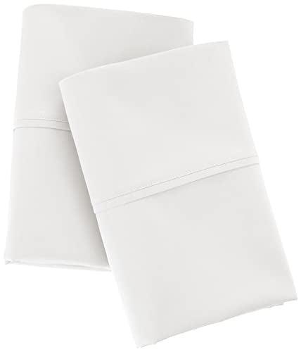 Amazon Aware 100% Organic Cotton 300 Thread Count Pillowcase, Standard Set, King, White, 2 Pack, 40" x 20" - SHOP NO2CO2