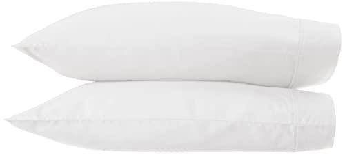 Amazon Aware 100% Organic Cotton 300 Thread Count Pillowcase, Standard Set, King, White, 2 Pack, 40" x 20" - SHOP NO2CO2