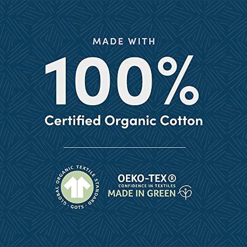 Amazon Aware 100% Organic Cotton Ribbed Bath Towels - Washcloths, 6-Pack, White - SHOP NO2CO2