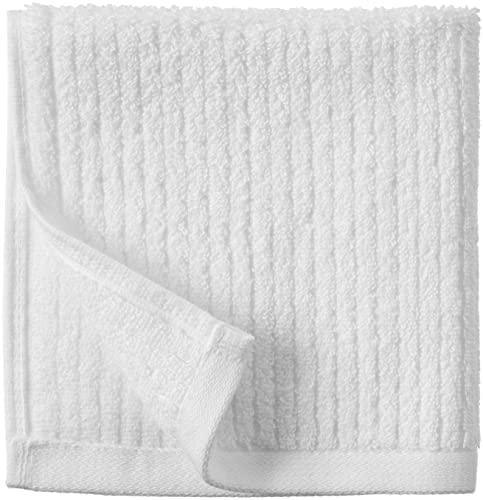 Amazon Aware 100% Organic Cotton Ribbed Bath Towels - Washcloths, 6-Pack, White - SHOP NO2CO2